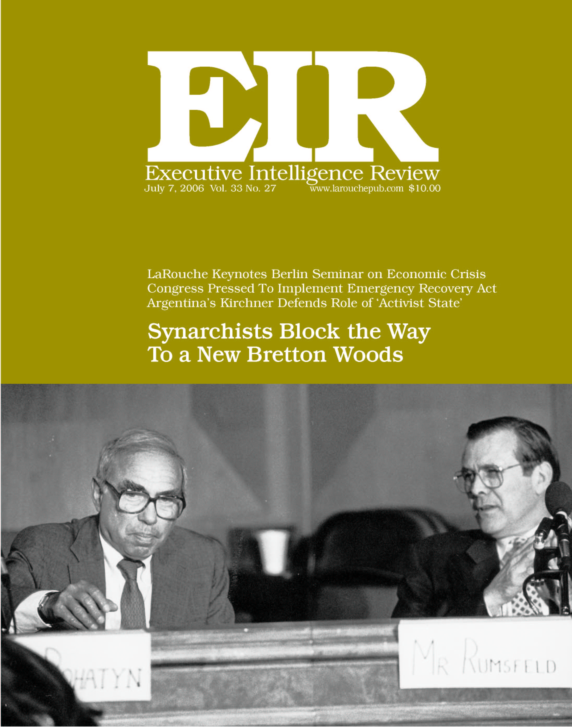 Current EIR Cover