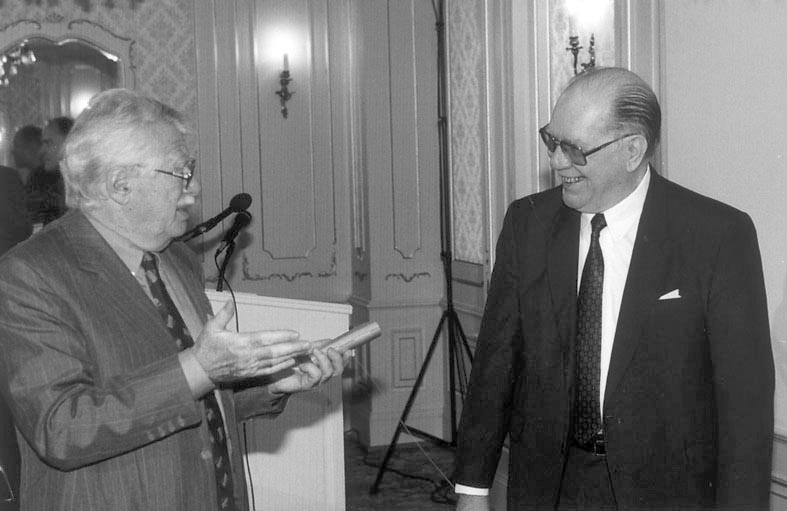 profesor Hankel y Lyndon LaRouche