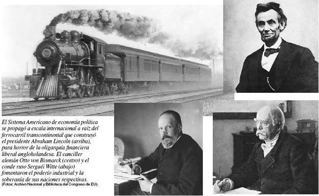 Lincoln, Sergei Witte, Bismarck, ferrocarril