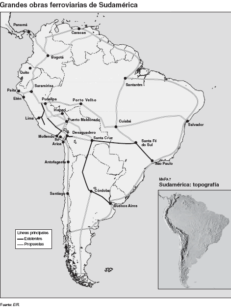 mapa de South America