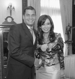 Presidente Correa y Senadora Kirchner