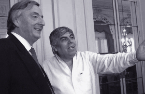 Néstor Kirchner y Hugo Moyano